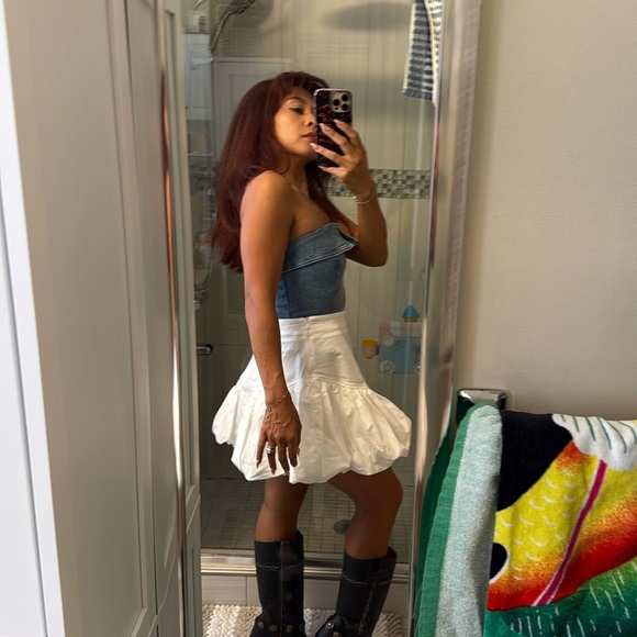 White Ruffled Skirt - Picture 7 of 7